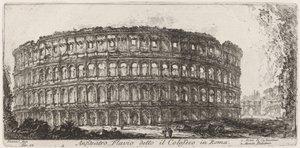 Amfiteatr Flawiuszów znany jako Koloseum autorstwa Giovanni Battista Piranesi