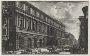 Widok Palazzo Stopani (z: Vedute di Roma) autorstwa Giovanni Battista Piranesi