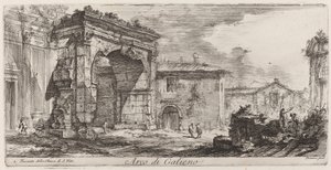 Łuk Trajana w Ankonie autorstwa Giovanni Battista Piranesi