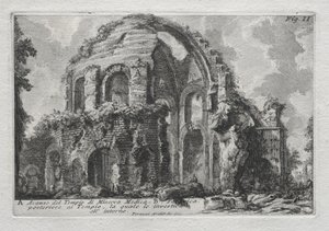 Pozostałość Świątyni Minerwy Medica autorstwa Giovanni Battista Piranesi