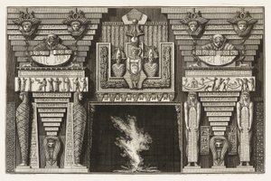Druk oprawiony, Etruscan Chimneypiece, z Diverse Maniere d