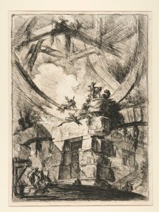 Carceri, IX: Wielkie Koło autorstwa Giovanni Battista Piranesi