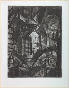 Seria więzienna, płyta III autorstwa Giovanni Battista Piranesi