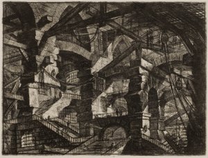 Wyimaginowane więzienia XIV autorstwa Giovanni Battista Piranesi