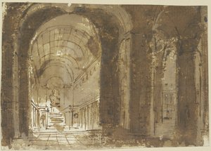 Wnętrze kościoła autorstwa Giovanni Battista Piranesi