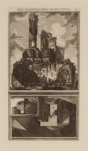 Odnośnie źródła Acqua Giulia, Del Castello dell „Acqua Giulia” autorstwa Giovanni Battista Piranesi