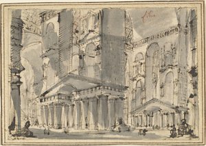Fantazja starożytnej kąpieli autorstwa Giovanni Battista Piranesi