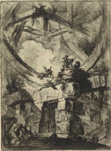 Z serii Więzienia urojone (Więzienia wynalazku) Piranesiego, Giovanniego Battisty (1720-1778). Miedzioryt, ok. 1761, zbiory prywatne autorstwa Giovanni Battista Piranesi