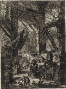Z cyklu Wyimaginowane więzienia autorstwa Giovanni Battista Piranesi