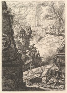 Frontyspis: Pierwsza część architektury i perspektywy, Rzym, ok. 201 1750. autorstwa Giovanni Battista Piranesi