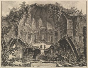 Willa Hadriana: Świątynia Canopus Resztki Boga Canopus w willi Hadriana w Tivo ..., ca. 1769. autorstwa Giovanni Battista Piranesi