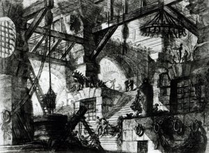 Wyimaginowane więzienie autorstwa Giovanni Battista Piranesi
