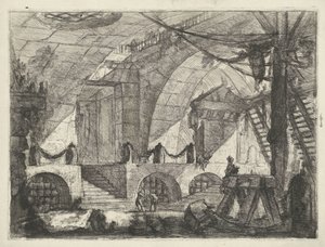 Kerker spotkał się z zaagbok Kerkery (tytuł serii) Wynalazki Capric Carceri all Acqua Forte (tytuł serii) autorstwa Giovanni Battista Piranesi