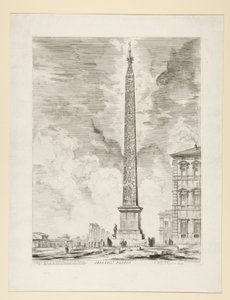 Egipski Obelisk, z Widoków Rzymu autorstwa Giovanni Battista Piranesi