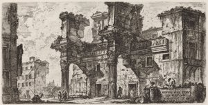 Część Forum Nerva autorstwa Giovanni Battista Piranesi