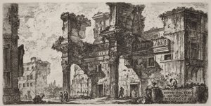 Część Forum Nerwy autorstwa Giovanni Battista Piranesi