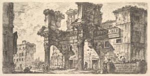 Płyta 1: Część Forum Nerwy Część Forum Nerwy, ca. 1748. autorstwa Giovanni Battista Piranesi
