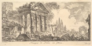Ilustracja 21: Świątynia Puli na Istrii Świątynia Puli na Istrii, ca. 1748. autorstwa Giovanni Battista Piranesi