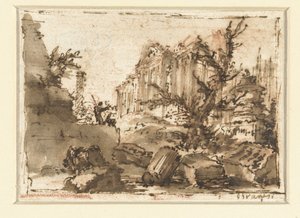 Rzymskie ruiny autorstwa Giovanni Battista Piranesi