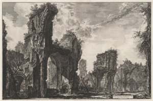 Ruiny Sisto, czyli wielka sala term Antoninusa autorstwa Giovanni Battista Piranesi