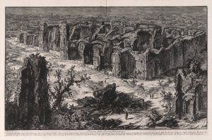 Ruiny Łaźni Antonine [Łaźni Karakalli]), z Vedute di Roma (Widoki Rzymu) autorstwa Giovanni Battista Piranesi