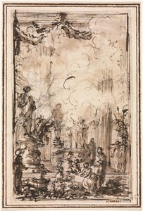 Ofiara w świątyni autorstwa Giovanni Battista Piranesi