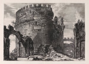 Grób Cecylii Metelli autorstwa Giovanni-Battista Piranesi