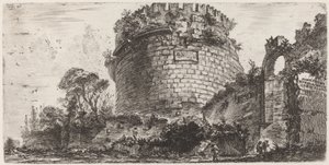 Grobowiec Metelli znany jako Capo di Bove autorstwa Giovanni Battista Piranesi