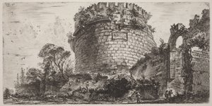 Grobowiec Metelli, zwany Capo di Bove autorstwa Giovanni Battista Piranesi