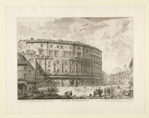 Teatr Marcellusa (Teatr Marcellusa), z Widoków Rzymu autorstwa Giovanni Battista Piranesi