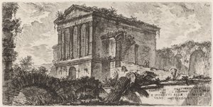 Świątynia Clitumno między Foligno a Spoletti autorstwa Giovanni Battista Piranesi