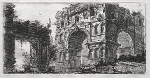 Świątynia Diany. autorstwa Giovanni Battista Piranesi