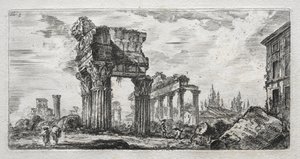 Świątynia Jowisza Gromu. autorstwa Giovanni Battista Piranesi