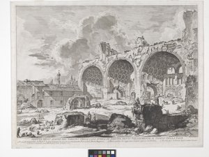 Bazylika Konstantyna (akwaforta i rycina) autorstwa Giovanni Battista Piranesi