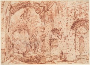 „Canopus” Villa Adriana w Tivoli autorstwa Giovanni Battista Piranesi