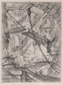 Most zwodzony, z Carceri d autorstwa Giovanni Battista Piranesi