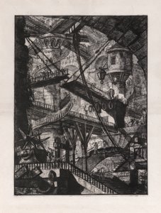 Most zwodzony, płyta 7 z Carceri d autorstwa Giovanni Battista Piranesi