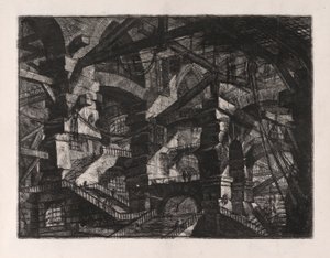 Łuk gotycki, tablica 14 z Carceri d autorstwa Giovanni Battista Piranesi