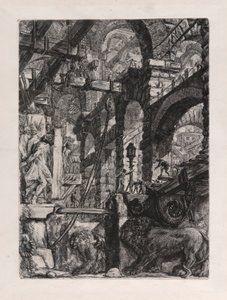 Płaskorzeźby Lwa, płyta 5 z Carceri d autorstwa Giovanni Battista Piranesi