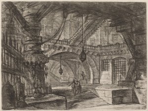 Molo z łańcuchami autorstwa Giovanni Battista Piranesi