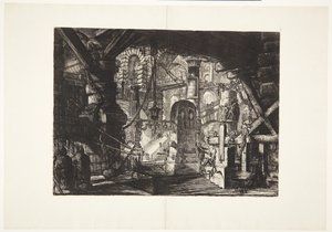Molo z łańcuchami autorstwa Giovanni Battista Piranesi
