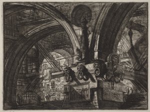Molo z lampą autorstwa Giovanni Battista Piranesi