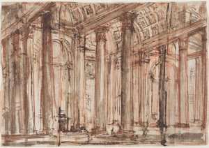 Portyk Panteonu autorstwa Giovanni Battista Piranesi