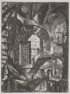 Okrągła Wieża, ok. 1761 (akwaforta) autorstwa Giovanni Battista Piranesi
