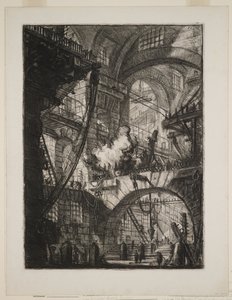 Dymiący ogień autorstwa Giovanni Battista Piranesi