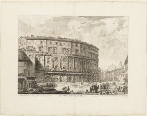 Teatr Marcellusa, z widoków Rzymu autorstwa Giovanni Battista Piranesi