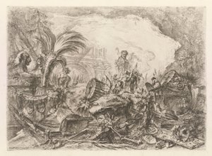 Łuk Triumfalny z Grotteschi (Grotesques) autorstwa Giovanni-Battista Piranesi