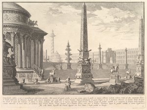 Starożytny Kapitol wspiął się po około stu stopniach. . . Mrówka Campidoglio..., ca. 1750. autorstwa Giovanni Battista Piranesi