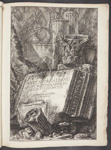 Strona tytułowa autorstwa Giovanni Battista Piranesi
