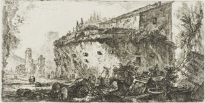 Grób Scypionów, tablica 18 z niektórych widoków łuków triumfalnych i innych łuków autorstwa Giovanni Battista Piranesi